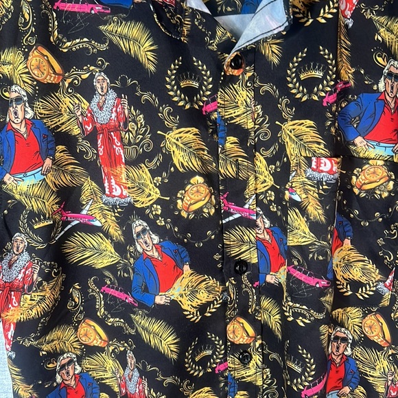 Rick Flare Button Up Mens Shirt - Picture 7 of 7